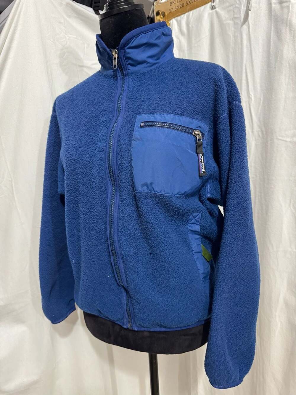 Vintage Patagonia Made in USA Synchilla Fleece Full Zip Jacket with Chest Pocket - Picture 2 of 12